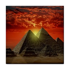 Pyramids Egypt Monument Landmark Sunrise Sunset Egyptian Face Towel