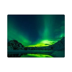 Iceland Aurora Borealis Premium Plush Fleece Blanket (mini)