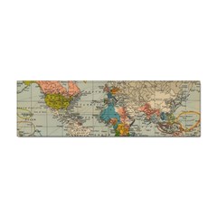 Vintage World Map Sticker (bumper)