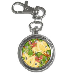 Pattern Texture Leaves Key Chain Watches