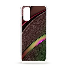 Texture Abstract Curve  Pattern Red Samsung Galaxy S20 6 2 Inch Tpu Uv Case