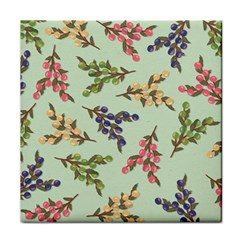 Berries Flowers Pattern Print Face Towel