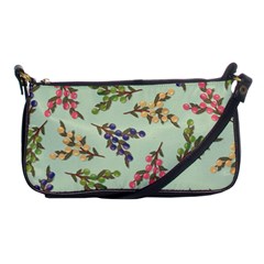 Berries Flowers Pattern Print Shoulder Clutch Bag