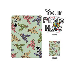 Berries Flowers Pattern Print Playing Cards 54 Designs (mini)