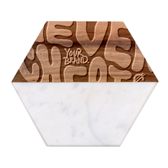 1716746617315 Marble Wood Coaster (hexagon) 