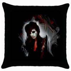 Melancholy Autumn Throw Pillow Case (Black)