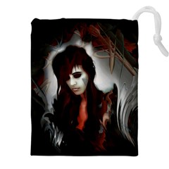 Melancholy Autumn Drawstring Pouch (4xl) by MRNStudios