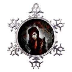 Melancholy Autumn Metal Large Snowflake Ornament