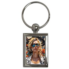 Colorful Model Key Chain (rectangle) by Sparkle