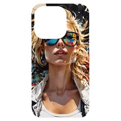 Colorful Model Iphone 14 Pro Black Uv Print Case