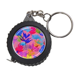 Pink And Blue Floral Measuring Tape