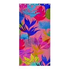 Pink And Blue Floral Shower Curtain 36  X 72  (stall) 