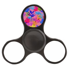 Pink And Blue Floral Finger Spinner