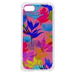 Pink And Blue Floral Iphone Se by Sparkle