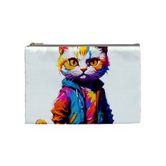 Wild Cat Cosmetic Bag (medium) by Sosodesigns19