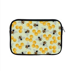 Bees Pattern Honey Bee Bug Honeycomb Honey Beehive Apple Macbook Pro 15  Zipper Case