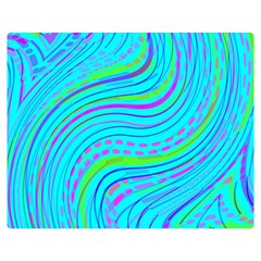 Pattern Swirl Pink Green Aqua Two Sides Premium Plush Fleece Blanket (teen Size)