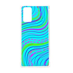 Pattern Swirl Pink Green Aqua Samsung Galaxy Note 20 Tpu Uv Case