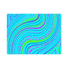 Pattern Swirl Pink Green Aqua Premium Plush Fleece Blanket (mini)