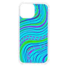 Pattern Swirl Pink Green Aqua Iphone 13 Mini Tpu Uv Print Case by Ndabl3x