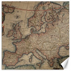 Old Vintage Classic Map Of Europe Canvas 16  X 16 