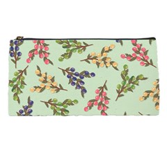 Berries Flowers Pattern Print Pencil Case by Maspions