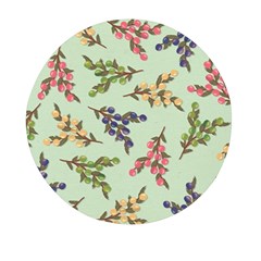 Berries Flowers Pattern Print Mini Round Pill Box (pack Of 5)