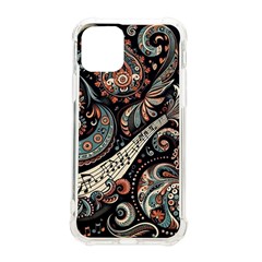 Paisley Print Musical Notes7 Iphone 11 Pro 5 8 Inch Tpu Uv Print Case by RiverRootz