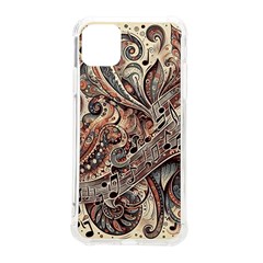 Paisley Print Musical Notes5 Iphone 11 Pro Max 6 5 Inch Tpu Uv Print Case by RiverRootz