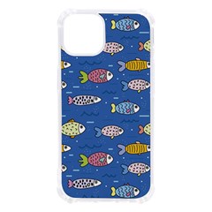 Sea Fish Blue Submarine Animals Patteen Iphone 13 Tpu Uv Print Case