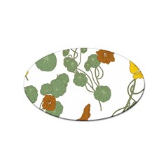 Nasturtium Flowers Plant Leaves Sticker Oval (100 Pack)