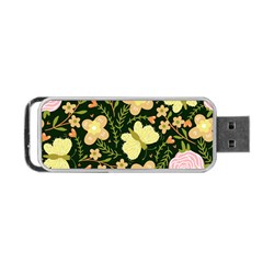 Flowers Rose Blossom Pattern Portable Usb Flash (one Side)