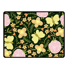 Flowers Rose Blossom Pattern Two Sides Fleece Blanket (small)