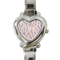 Abstract Pattern Floral Branches Heart Italian Charm Watch