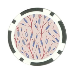 Abstract Pattern Floral Branches Poker Chip Card Guard (10 Pack)