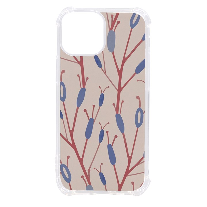 Abstract Pattern Floral Branches iPhone 13 mini TPU UV Print Case