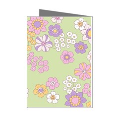 Pattern Background Vintage Floral Mini Greeting Cards (pkg Of 8)