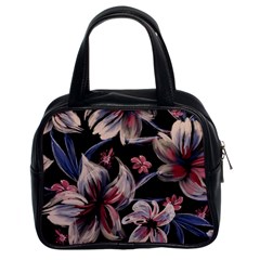 Flowers Floral Pattern Design Classic Handbag (two Sides)