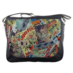 Paper Scattered Vintage Messenger Bag