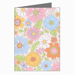 Pattern Background Vintage Floral Greeting Cards (pkg Of 8) by Ndabl3x