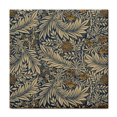 Brown Vintage Background Vintage Floral Pattern Tile Coaster