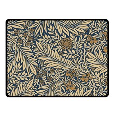 Brown Vintage Background Vintage Floral Pattern Fleece Blanket (small)