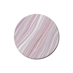 Marble Texture Marble Painting Rubber Round Coaster (4 Pack)