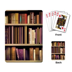 Books Bookshelves Office Fantasy Background Artwork Book Cover Apothecary Book Nook Literature Libra Playing Cards Single Design (rectangle)