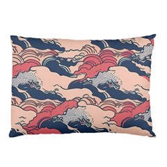 Waves Ocean Sea Water Pattern Rough Seas Digital Art Nature Nautical Pillow Case (two Sides)