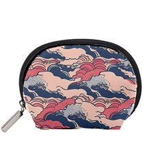 Waves Ocean Sea Water Pattern Rough Seas Digital Art Nature Nautical Accessory Pouch (small)