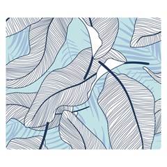 Tropical Flower Seamless Pattern Premium Plush Fleece Blanket (small)