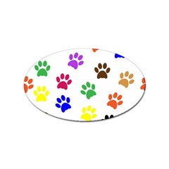 Pawprints Paw Prints Paw Animal Sticker (oval)