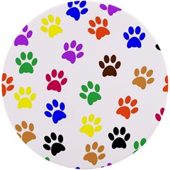 Pawprints Paw Prints Paw Animal Uv Print Round Tile Coaster