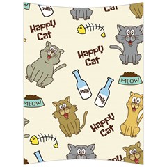 Happy Cats Pattern Background Back Support Cushion